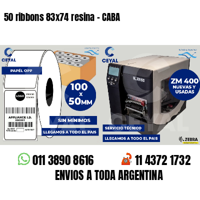 50 ribbons 83x74 resina - CABA