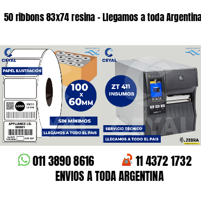 50 ribbons 83x74 resina - Llegamos a toda Argentina