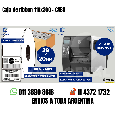 Caja de ribbon 110x300 - CABA