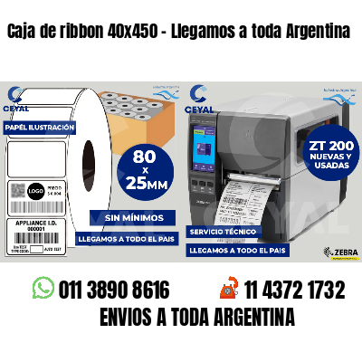 Caja de ribbon 40x450 - Llegamos a toda Argentina