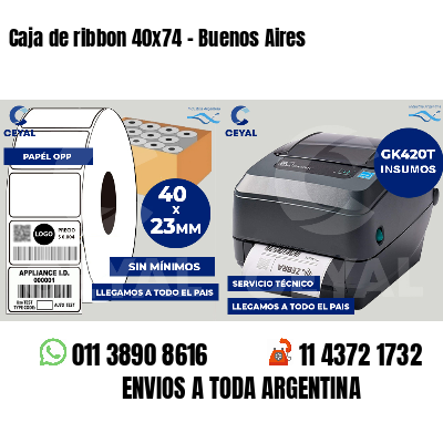 Caja de ribbon 40x74 - Buenos Aires