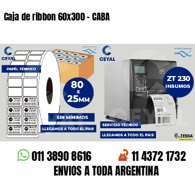 Caja de ribbon 60x300 - CABA