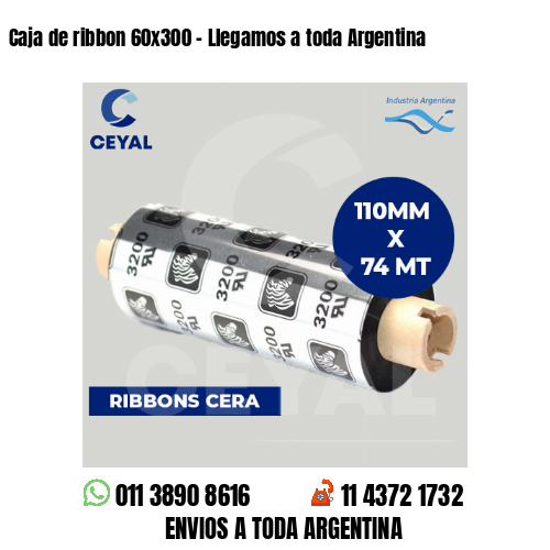 Caja de ribbon 60×300 – Llegamos a toda Argentina