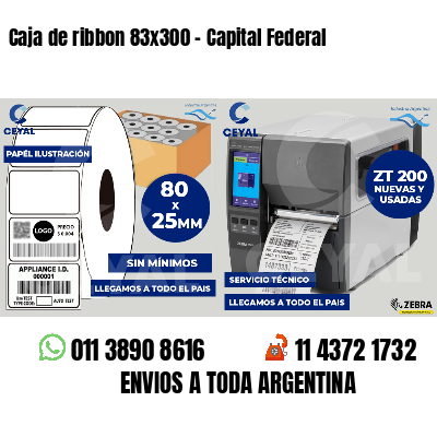 Caja de ribbon 83x300 - Capital Federal