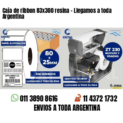 Caja de ribbon 83x300 resina - Llegamos a toda Argentina