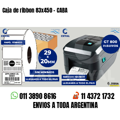 Caja de ribbon 83x450 - CABA