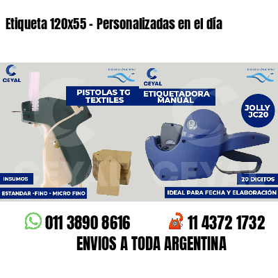 Etiqueta 120x55 - Personalizadas en el día
