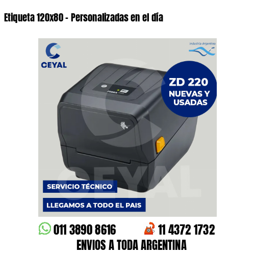 Etiqueta 120×80 – Personalizadas en el día