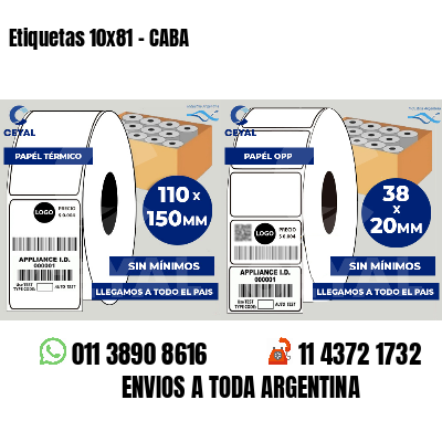 Etiquetas 10x81 - CABA