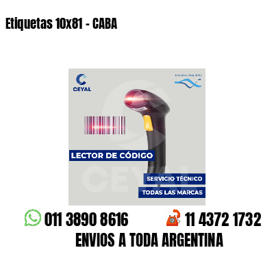 Etiquetas 10x81 - CABA