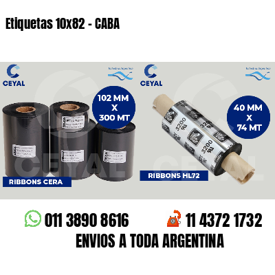 Etiquetas 10x82 - CABA