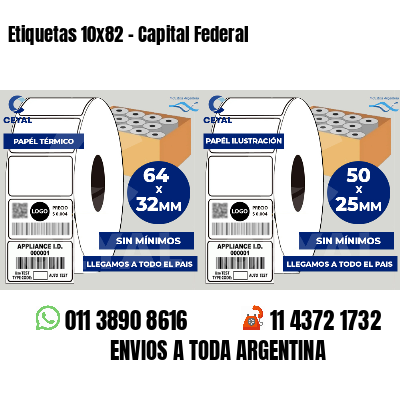 Etiquetas 10x82 - Capital Federal