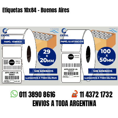 Etiquetas 10x84 - Buenos Aires