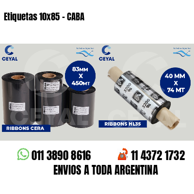Etiquetas 10x85 - CABA