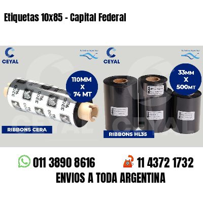 Etiquetas 10x85 - Capital Federal