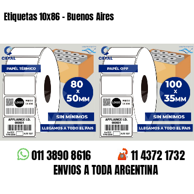 Etiquetas 10x86 - Buenos Aires