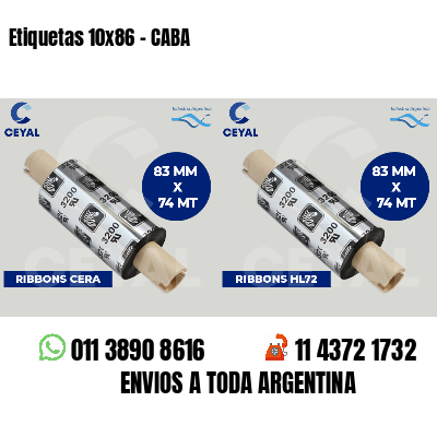 Etiquetas 10x86 - CABA