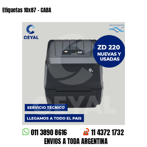 Etiquetas 10×87 – CABA