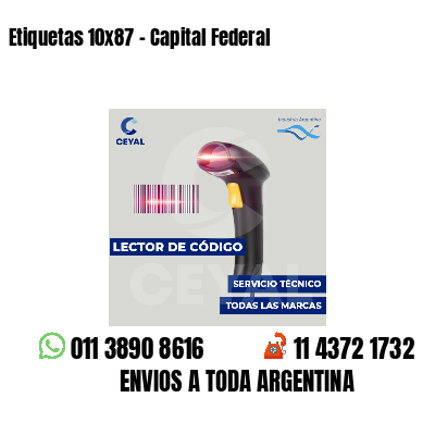 Etiquetas 10x87 - Capital Federal