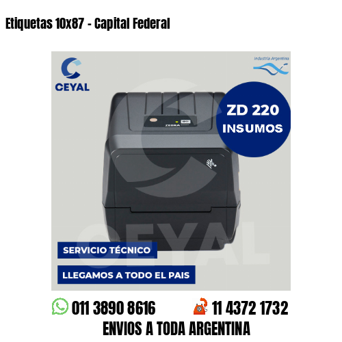 Etiquetas 10×87 – Capital Federal