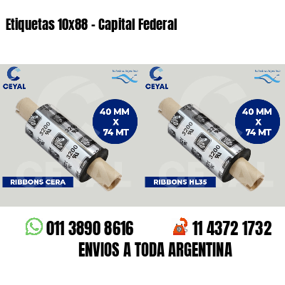 Etiquetas 10x88 - Capital Federal