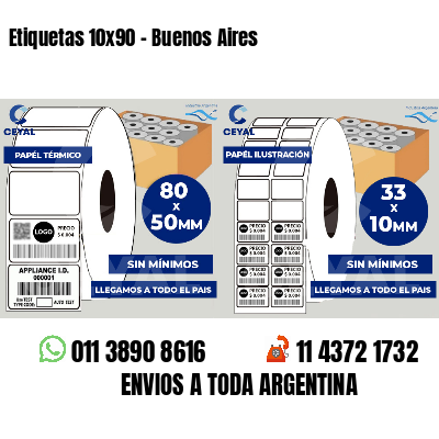 Etiquetas 10x90 - Buenos Aires