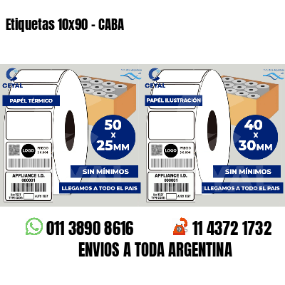 Etiquetas 10x90 - CABA