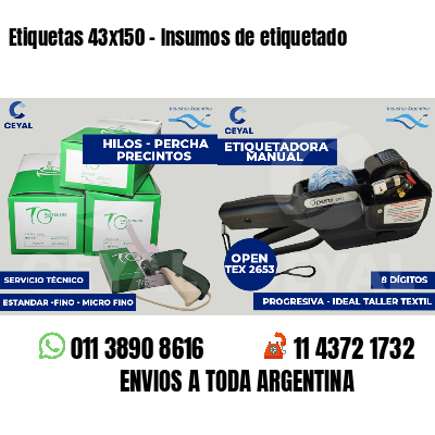 Etiquetas 43x150 - Insumos de etiquetado