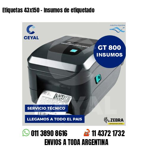 Etiquetas 43×150 – Insumos de etiquetado