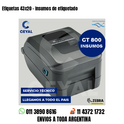 Etiquetas 43×20 – Insumos de etiquetado