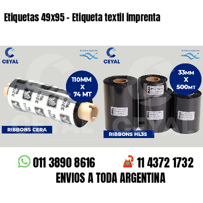 Etiquetas 49x95 - Etiqueta textil imprenta