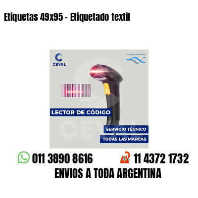 Etiquetas 49x95 - Etiquetado textil