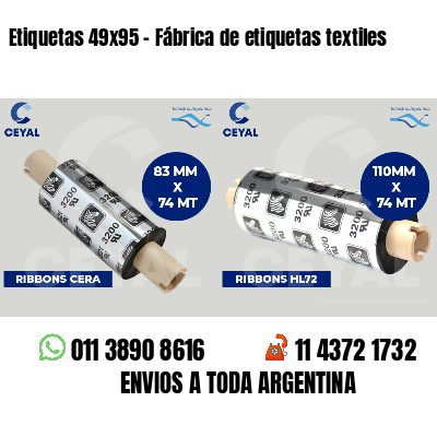 Etiquetas 49x95 - Fábrica de etiquetas textiles