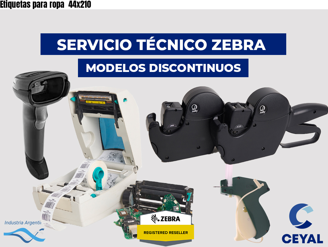 Etiquetas para ropa  44x210