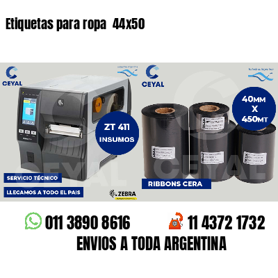 Etiquetas para ropa 44x50