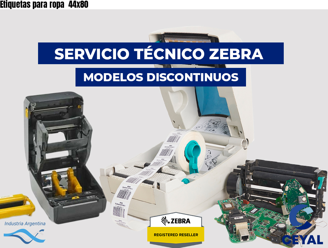 Etiquetas para ropa 44x80