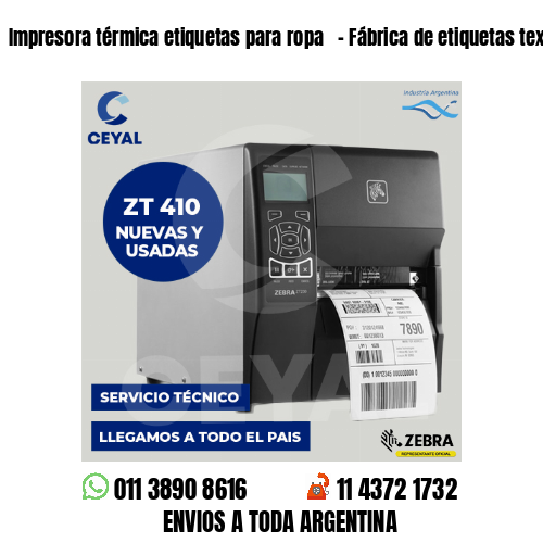 Impresora térmica etiquetas para ropa   – Fábrica de etiquetas textiles