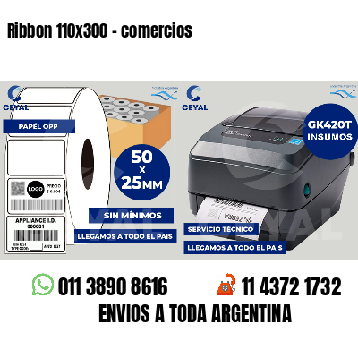Ribbon 110x300 - comercios