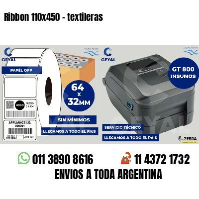 Ribbon 110x450 - textileras