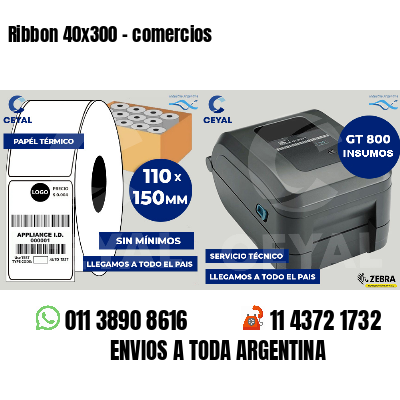 Ribbon 40x300 - comercios