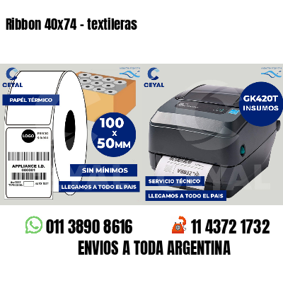 Ribbon 40x74 - textileras