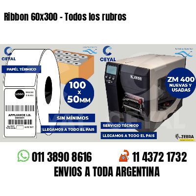 Ribbon 60x300 - Todos los rubros