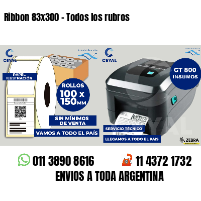 Ribbon 83x300 - Todos los rubros