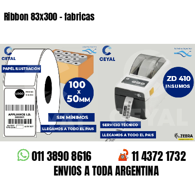Ribbon 83x300 - fabricas
