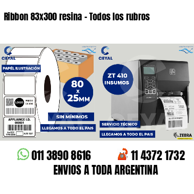 Ribbon 83x300 resina - Todos los rubros