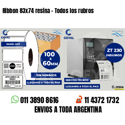 Ribbon 83x74 resina - Todos los rubros