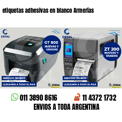 etiquetas adhesivas en blanco Armerías