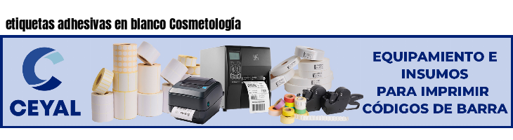 etiquetas adhesivas en blanco Cosmetología
