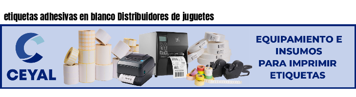 etiquetas adhesivas en blanco Distribuidores de juguetes