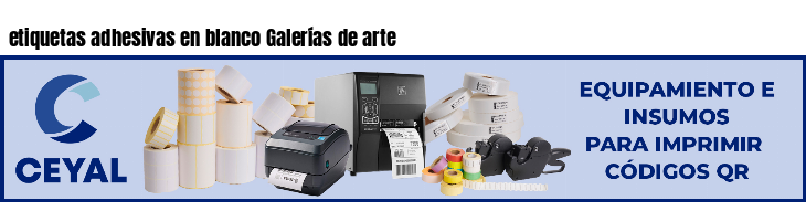 etiquetas adhesivas en blanco Galerías de arte